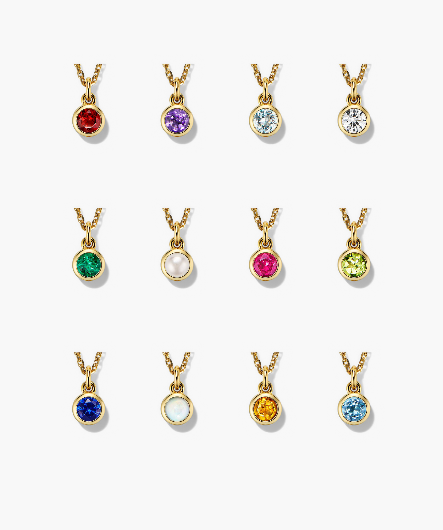 Sia Birthstone Pendant Necklace