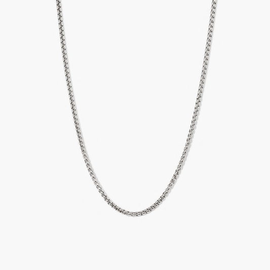 Round Box Chain Necklace