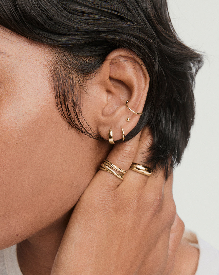 Bold Huggie Hoops