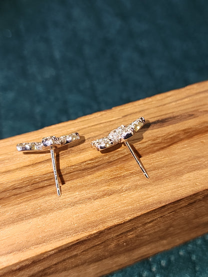 leaf stud earring