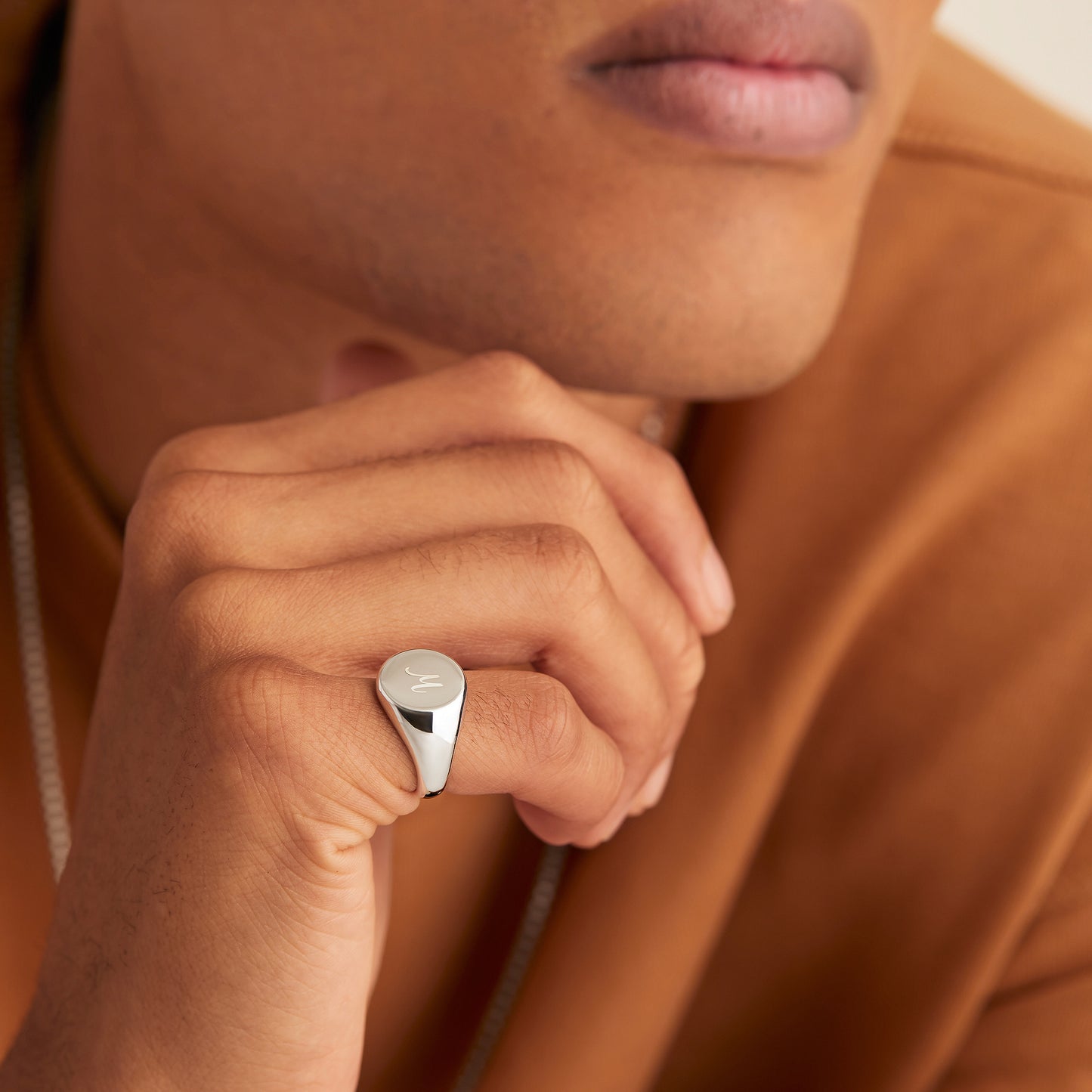 Bold Round Signet Ring