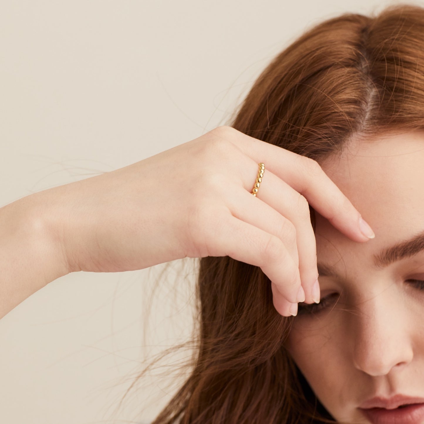 Metallic Sphere Ring