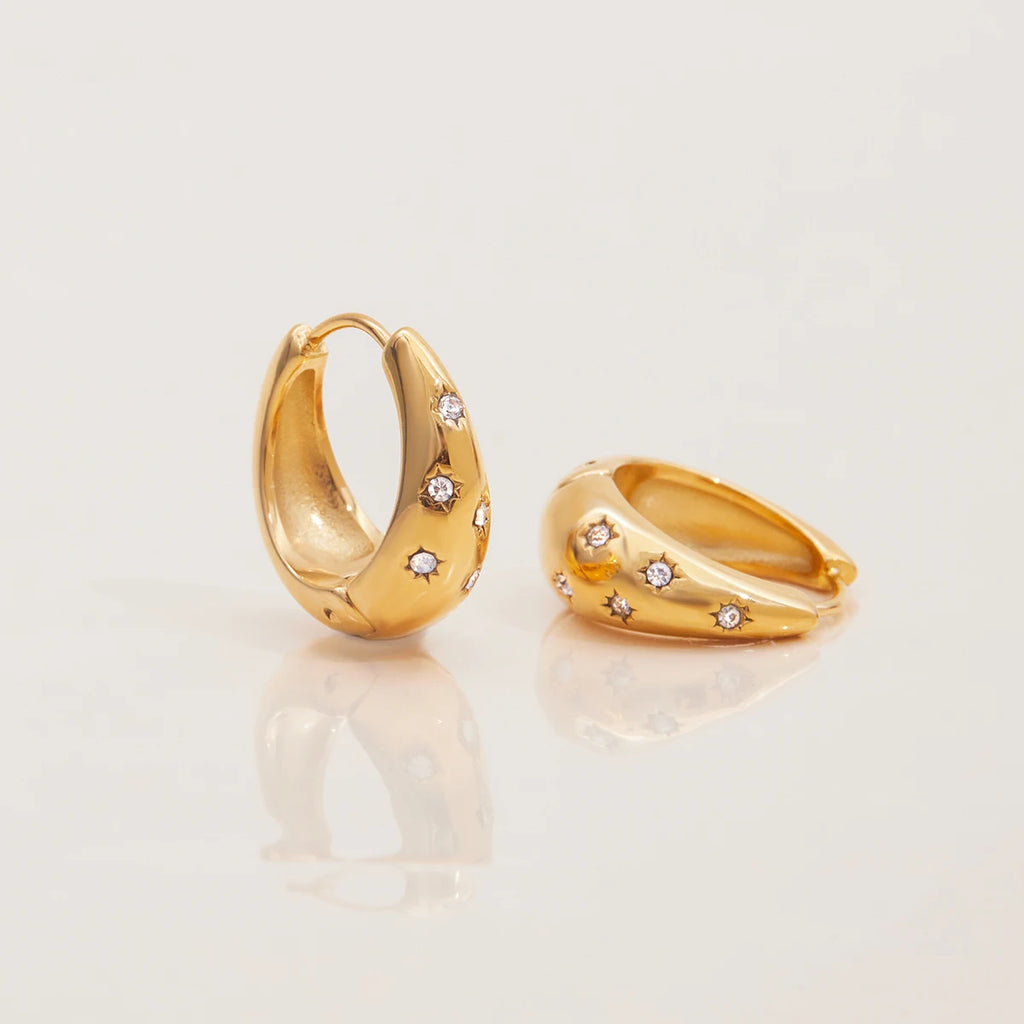 Texture Earrings 18K PVD