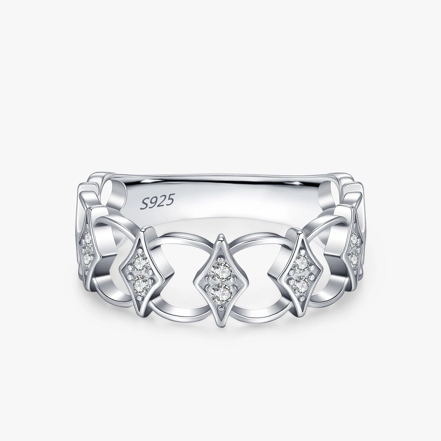Vintage Geometric Wide Ring