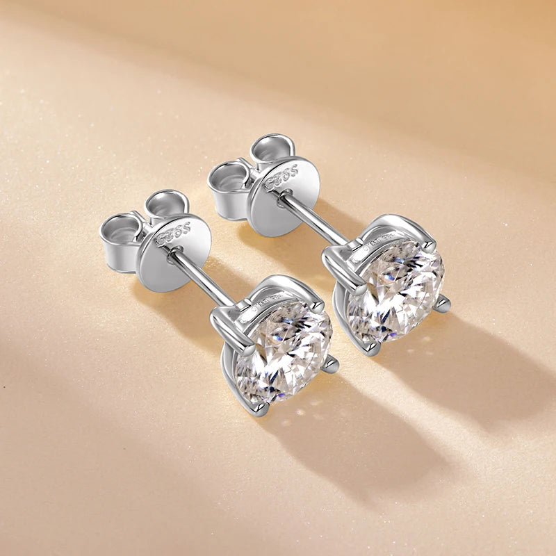 Moissanite Diamond Stud Earring