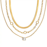 Blade Chain Multi-layer Necklace