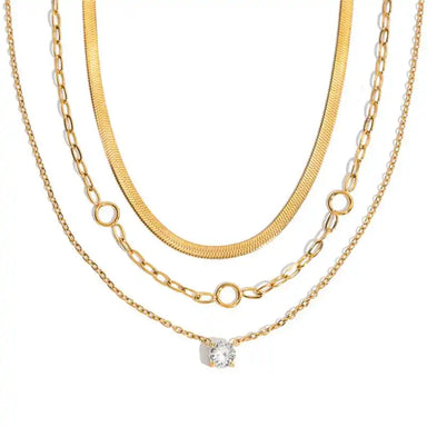 Blade Chain Multi-layer Necklace
