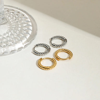 Twist Coil Hoop Earrings