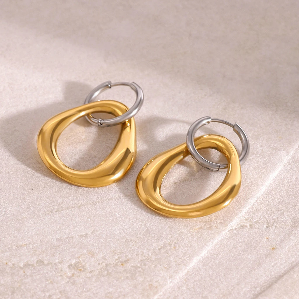 Irregular Hollow Round Earring