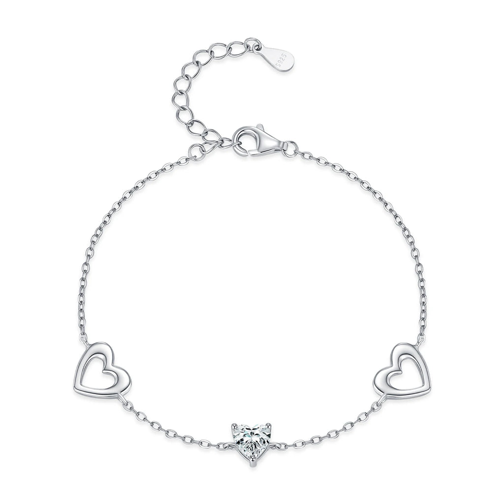 Romantic Heart Daily Link Chain Bracelet