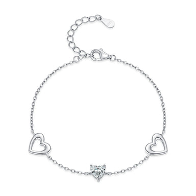 Romantic Heart Daily Link Chain Bracelet