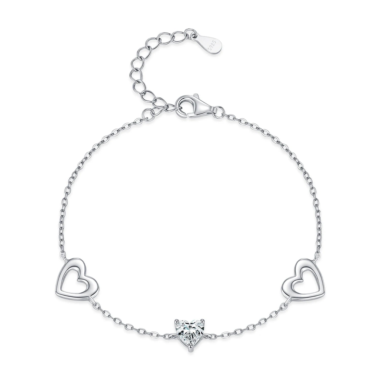 Romantic Heart Daily Link Chain Bracelet