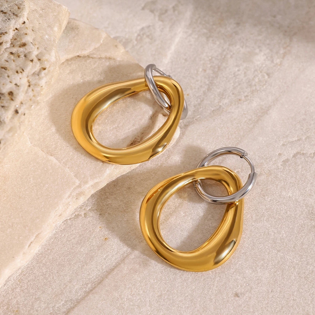 Irregular Hollow Round Earring