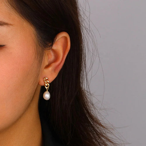 Baroque Pearl Drop Earrings