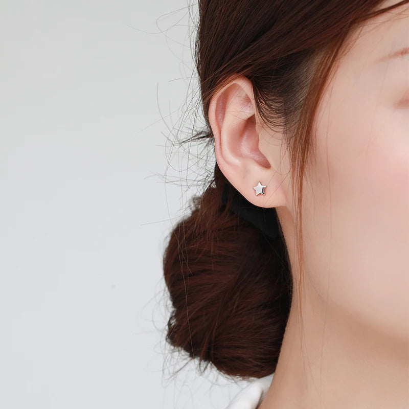 925 Sterling Silver Classic Stars Earrings - Kimiko