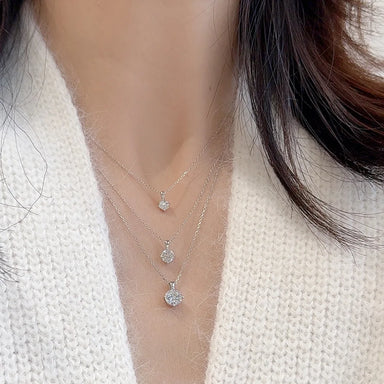 Fine Jewelry Moissanite Necklace 925 Silver Oval Cut Adjustable Chain Elegant Pendant Bridal Engagement Jewelry for Women