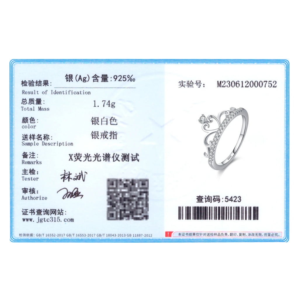 Ailmay New 100% 925 Sterling Silver Fashion Elegant Clear CZ Crown Finger Ring for Women Wedding Accessories Fine Jewelry Gift