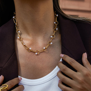 Glass Pearl Necklace