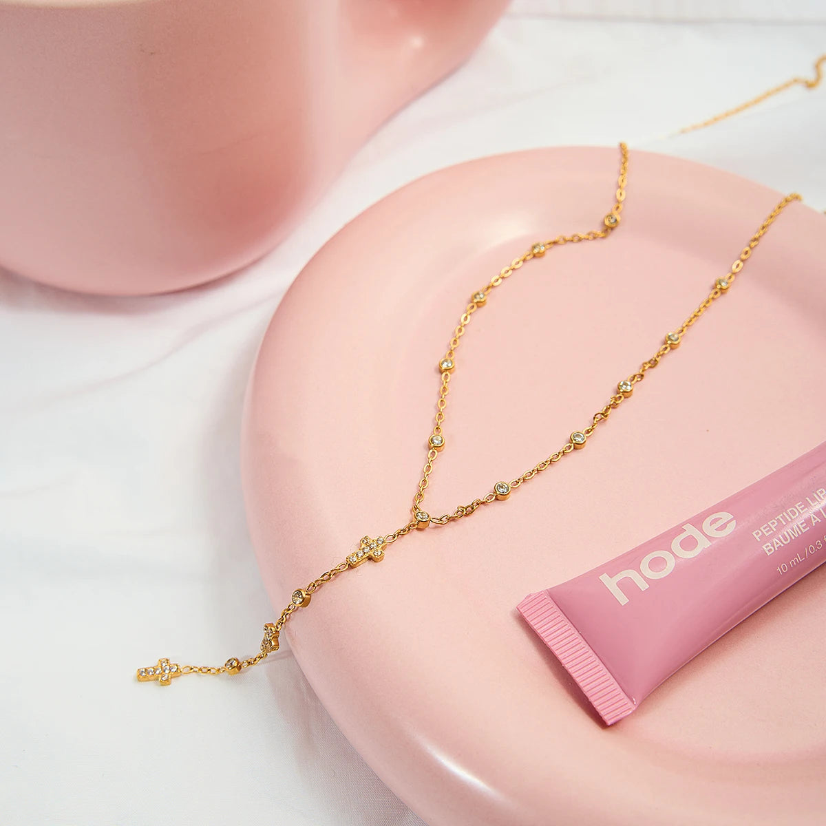 Cross Y-chain Necklace