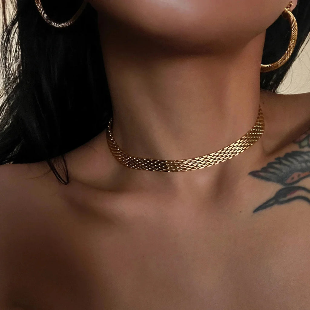 Choker Link Chain Necklace