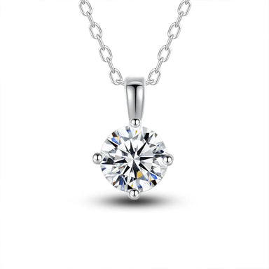 Fine Jewelry Moissanite Necklace 925 Silver Oval Cut Adjustable Chain Elegant Pendant Bridal Engagement Jewelry for Women