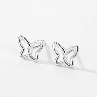 925 Sterling Silver  Butterfly Stud Earrings - Kimiko