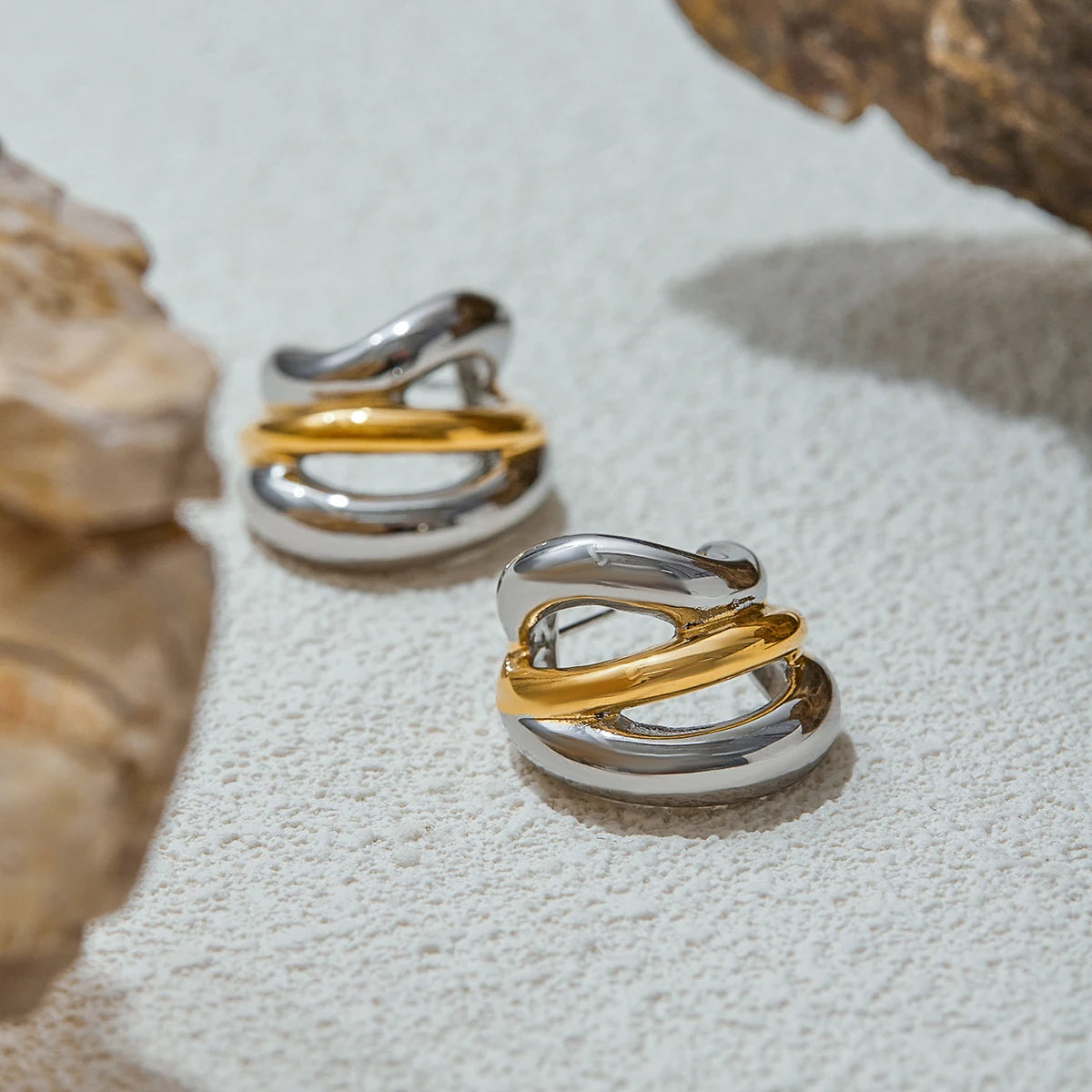 C Earrings Sustainable Stackable Jewelry