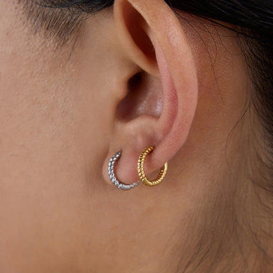 Twist Coil Hoop Earrings