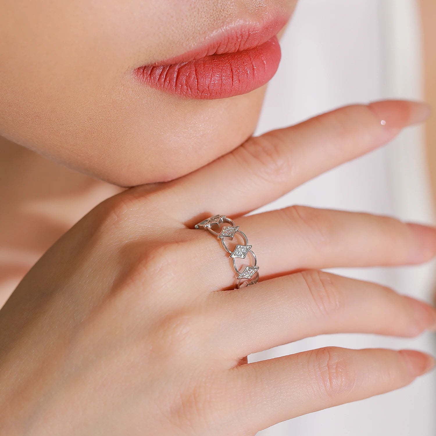 Vintage Geometric Wide Ring