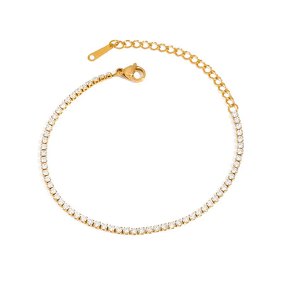 Tennis Chain 2MM Zircon Stone Bracelet