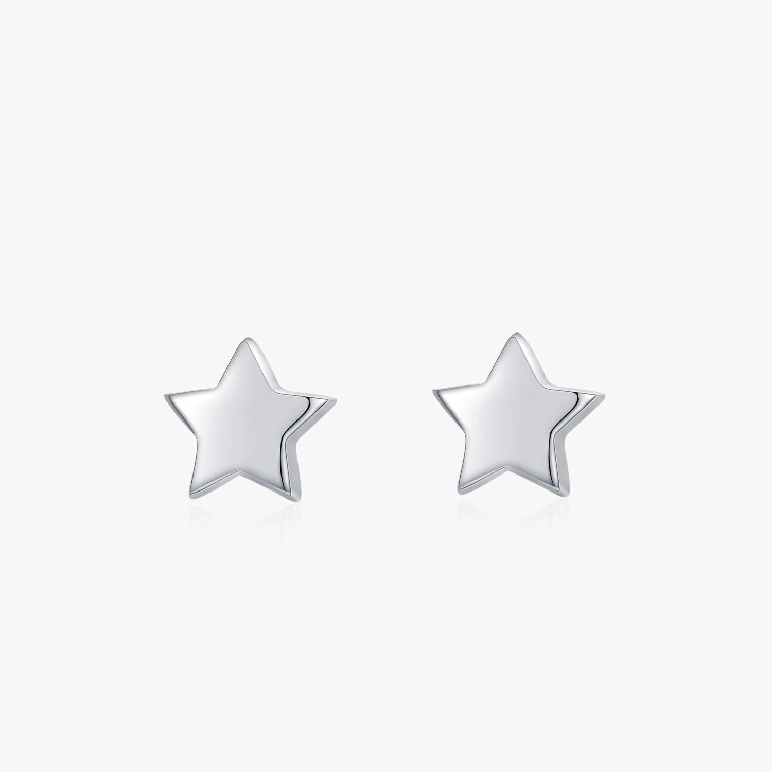 925 Sterling Silver Classic Stars Earrings