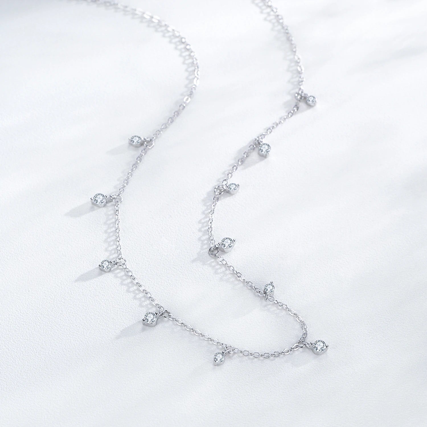 Vintage Mini Round Zircon Choker Necklace