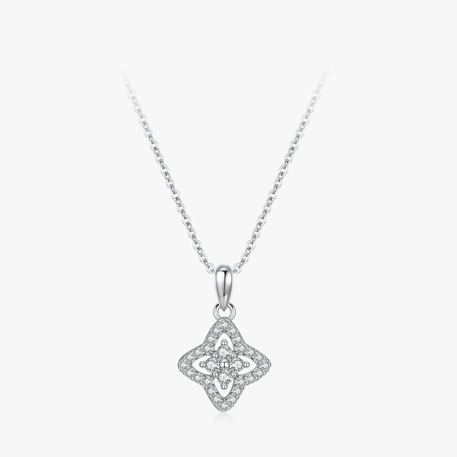 Four-leaf Clover Shining Full-Zircon Lucky Pendant
