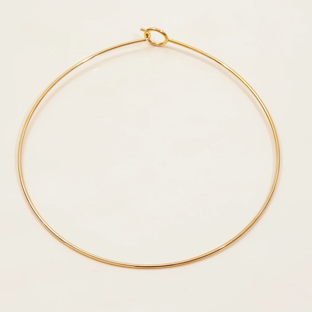 J&D Minimalist 18K Gold Plated Stainless Steel HIgh Polished Chain Necklace DIY Charms Choker Jewelry