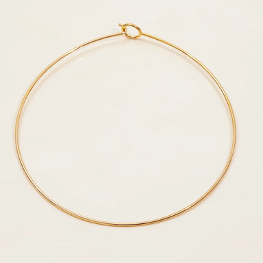 J&D Minimalist 18K Gold Plated Stainless Steel HIgh Polished Chain Necklace DIY Charms Choker Jewelry