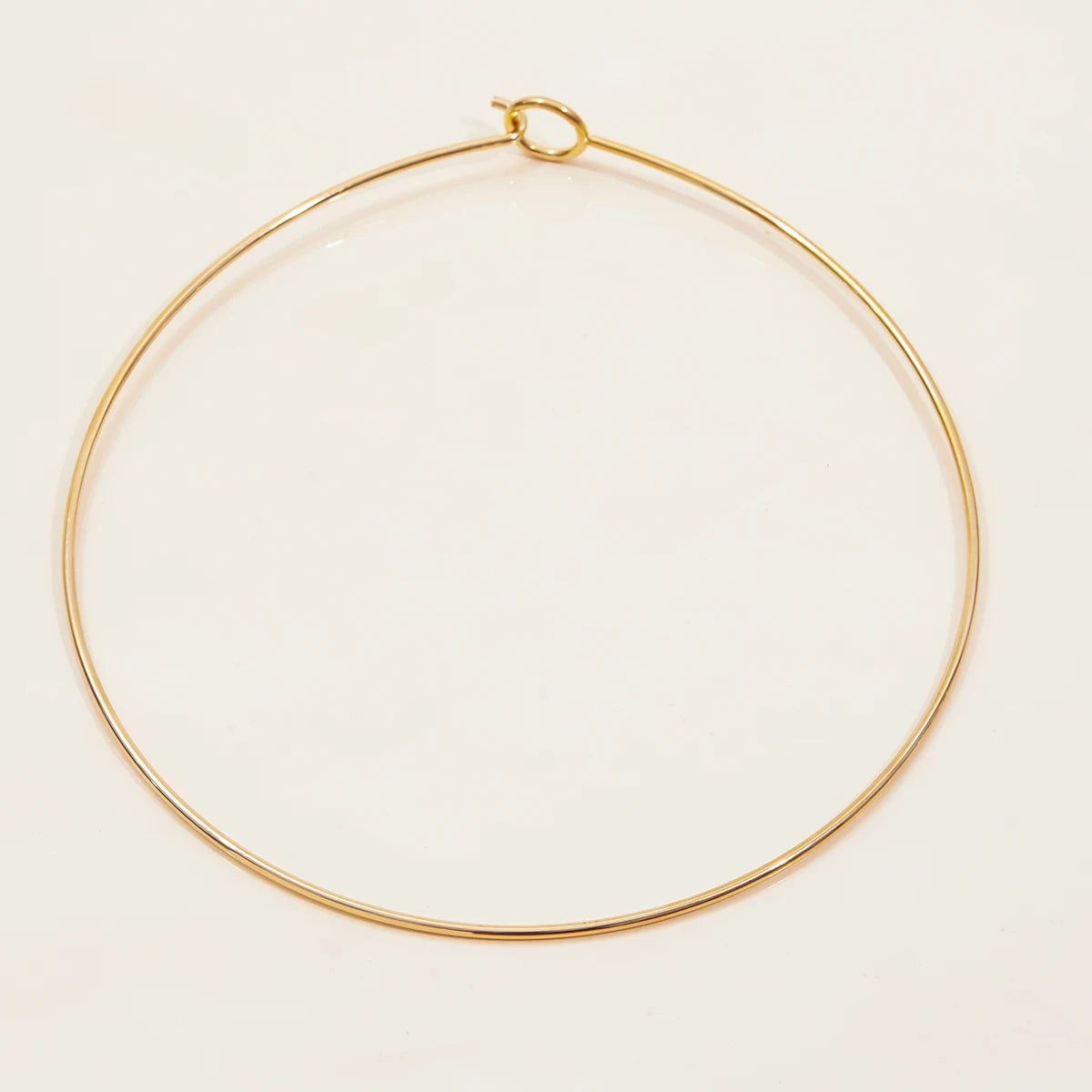 J&D Minimalist 18K Gold Plated Stainless Steel HIgh Polished Chain Necklace DIY Charms Choker Jewelry