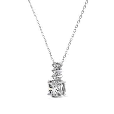 Dylam High Quality 925 Sterling Silver Women Necklace Engagement Wedding Pendant Jewelry Necklaces