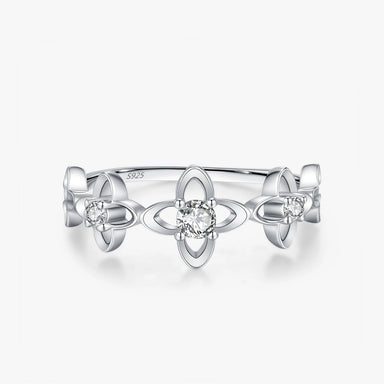Four-leaf Clover Flowers Ring