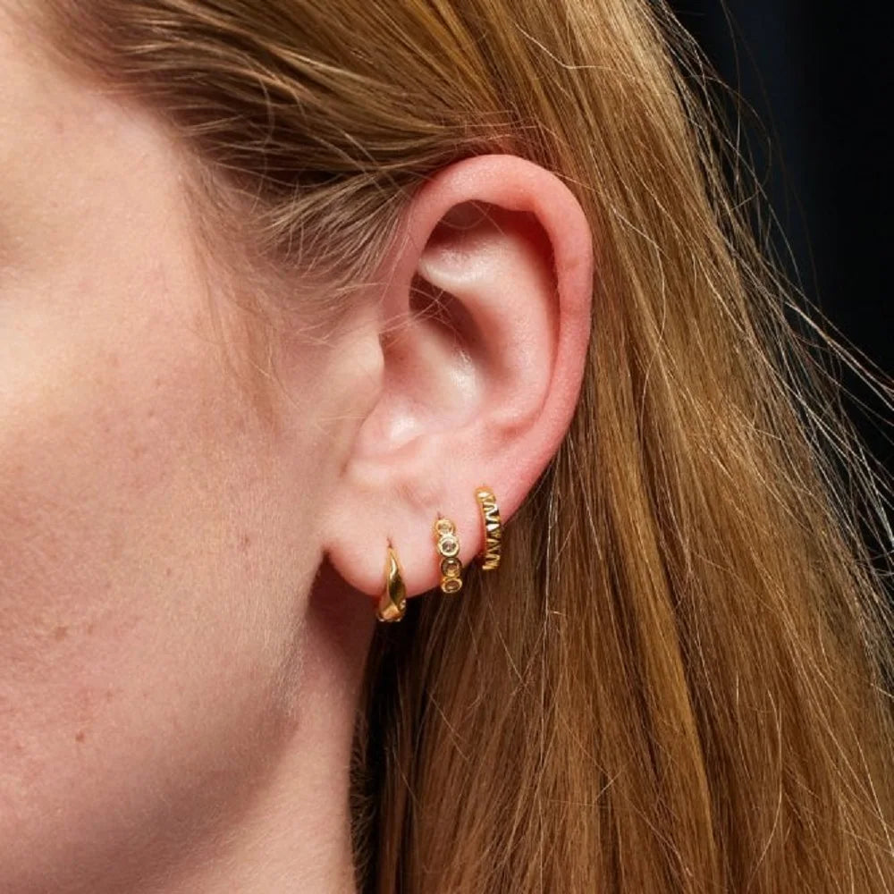 C-Circle Hoop Earring