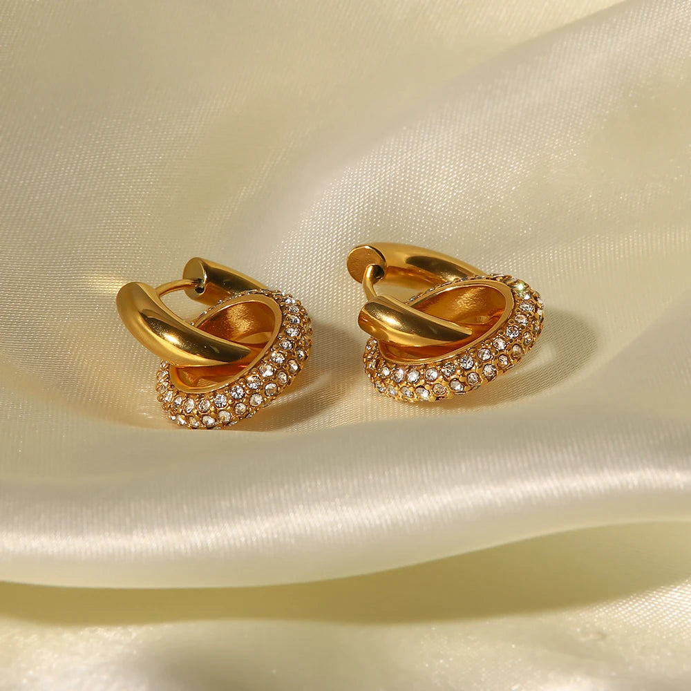 Double Hoop Earrings for Women
