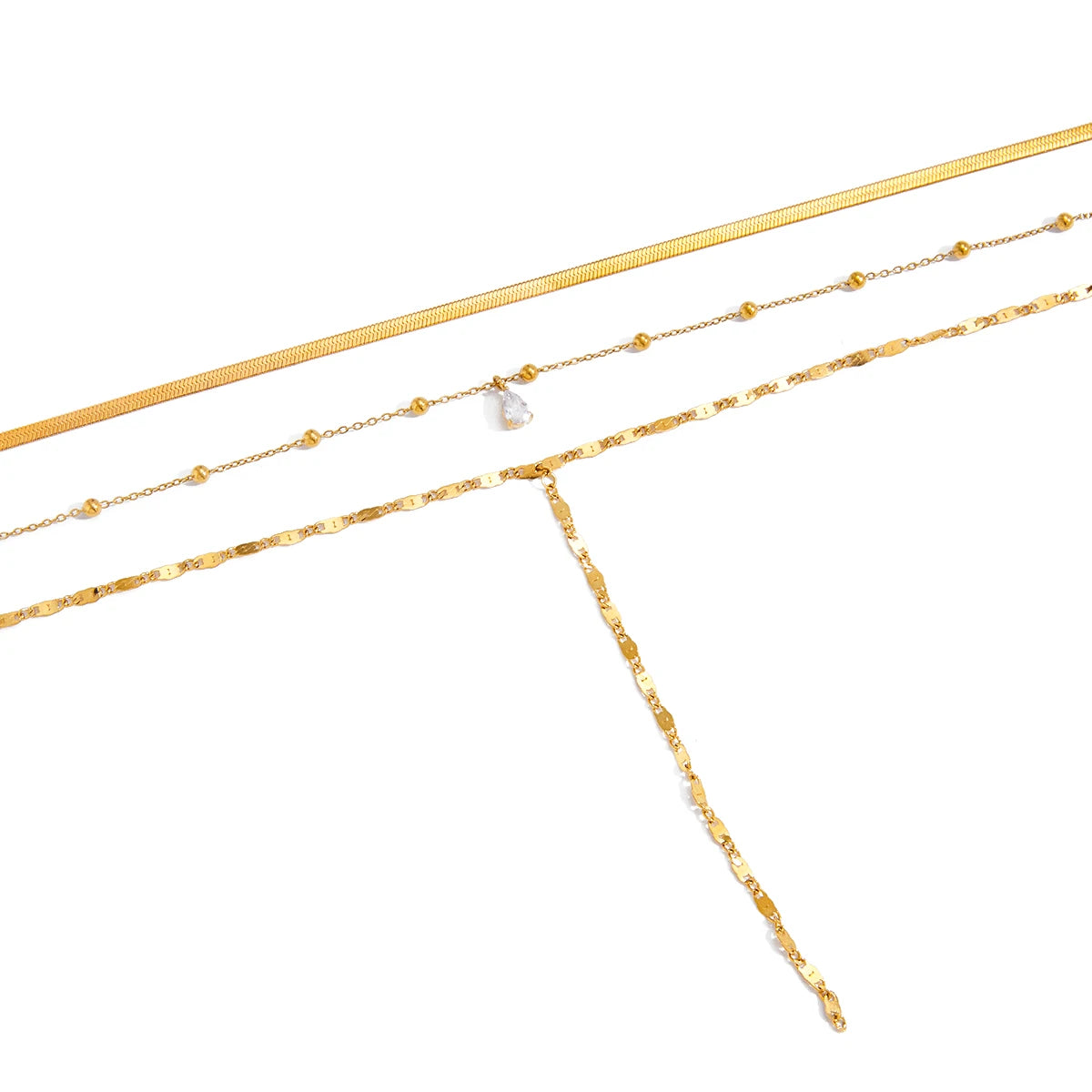 Blade Chain Multi-layer Necklace
