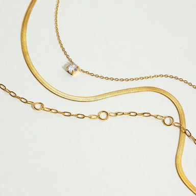 Blade Chain Multi-layer Necklace