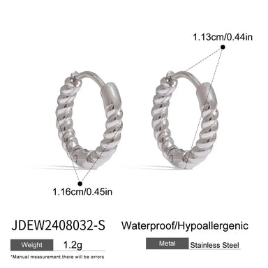 Twist Coil Hoop Earrings