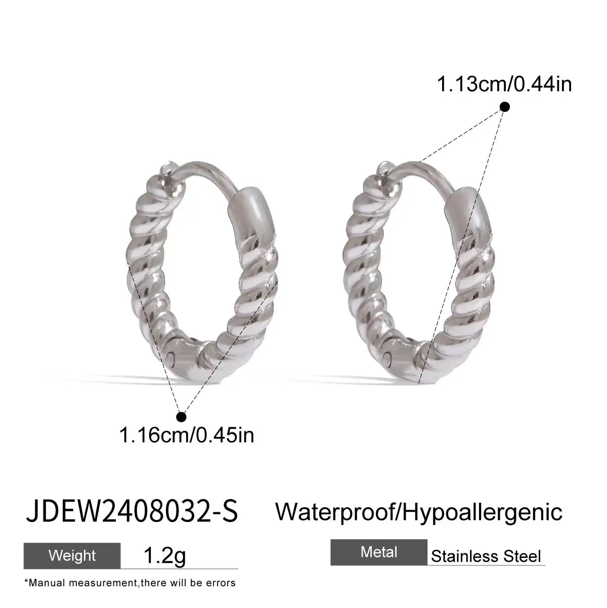 Twist Coil Hoop Earrings