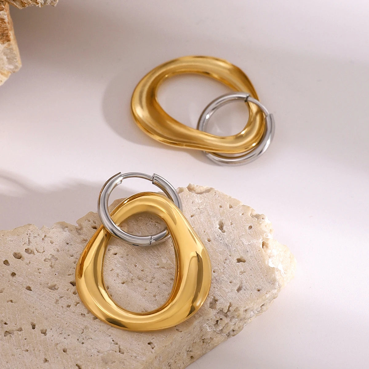 Irregular Hollow Round Earring