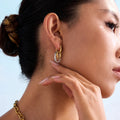 Two Tone Two Hoop Ring