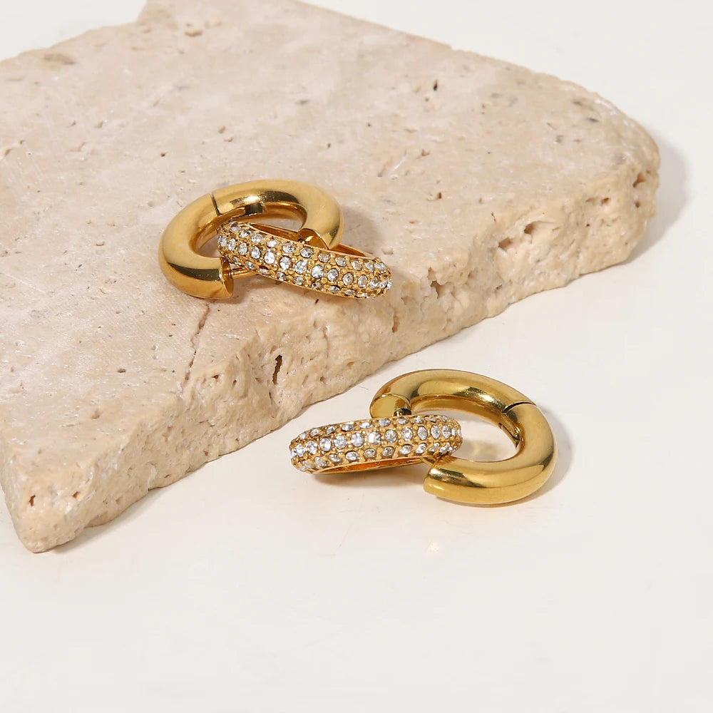 Double Hoop Earrings for Women