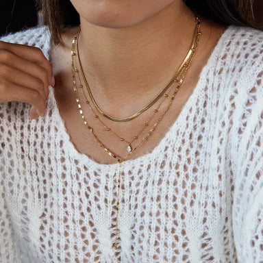 Blade Chain Multi-layer Necklace