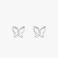925 Sterling Silver  Butterfly Stud Earrings