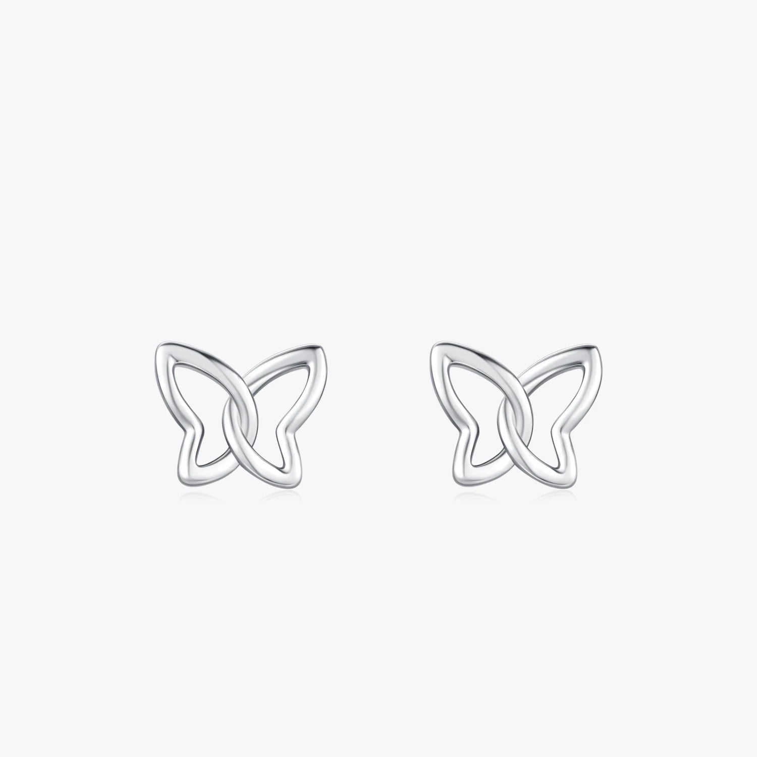 925 Sterling Silver  Butterfly Stud Earrings